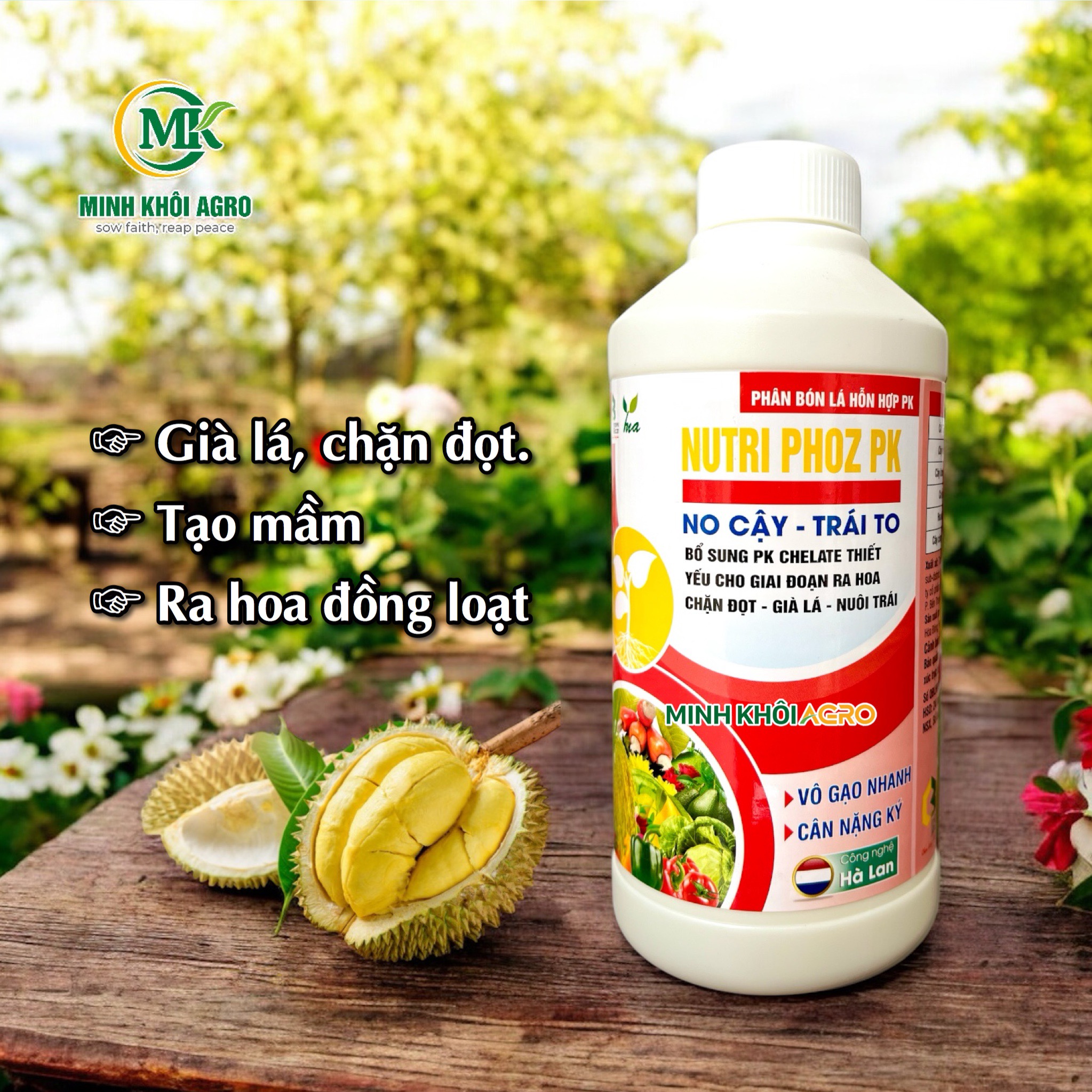Phân bón hỗn hợp PK Nutri Phoz PK - Chai 500ml